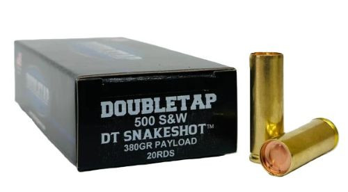 Doubletap 500 S&W Magnum Snake Shot Ammunition - 180 Grains Wadcutter, Reloadable