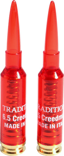 Traditions Snap Caps 6.5 Creedmoor - Red Plastic Dummy Rounds for Firearm Practice
