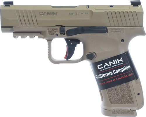 Canik Mete MC9 LS 9mm Semi-Auto Pistol with Flat Dark Earth Finish and 3.63-Inch Barrel