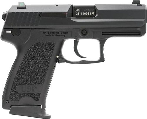HK USP40 Compact V1 Semi-Auto Pistol with 12+1 Capacity and Fixed Sights