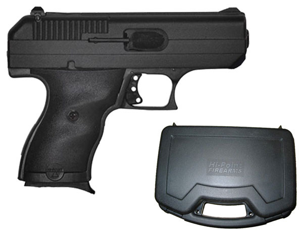 Hi-Point Compact 9mm Pistol - Model 916HCT1 with 3.5-Inch Barrel, Adjustable Sights, and Hard Case Included