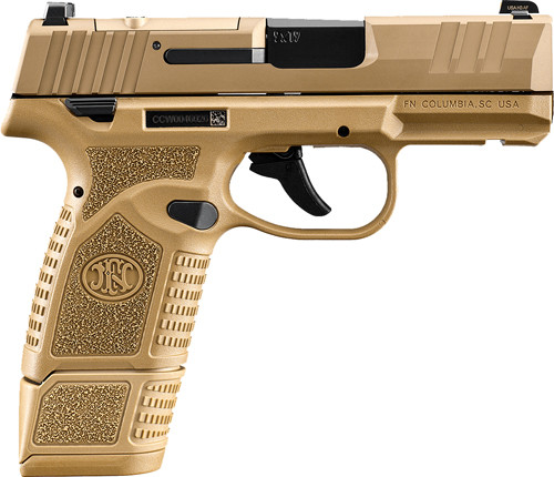 FN America Reflex MRD 9mm Luger Semi-Auto Pistol with Flat Dark Earth Finish and 15-Round Magazines