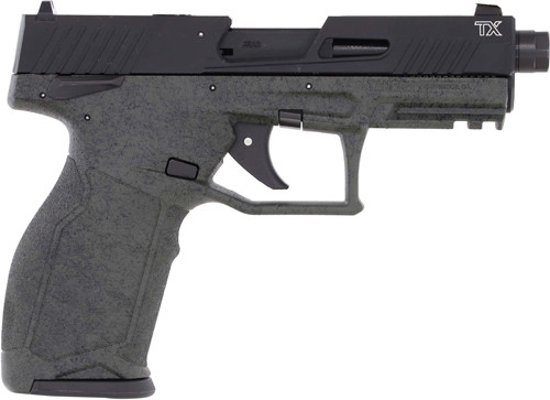 Taurus TX-22 22LR 4.1 Inch Semi-Auto Pistol with Green Frame and Black Slide