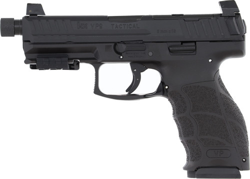 HK VP9 Tactical Optics Ready 9mm Luger Semi-Auto Pistol with Threaded Barrel and Polymer Frame