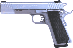 Taurus 1911 45 ACP Stainless Steel Semi-Auto Pistol with Checkered Grips and Fixed Sights