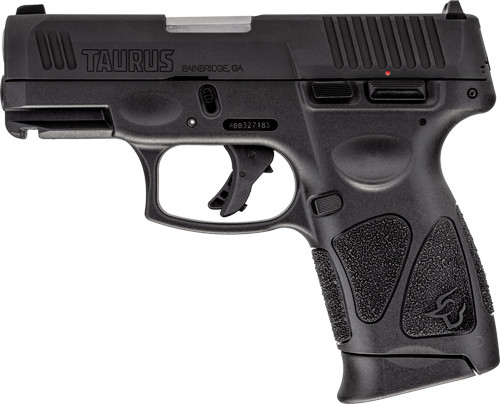 Taurus G3C 9mm Semi-Auto Pistol with 3 Magazines - Black Polymer Frame and Adjustable Sights