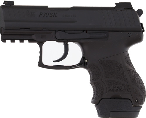 HK P30SK V3 DA/SA 9mm Semi-Auto Pistol with 15-Round Magazines and Ambidextrous Controls