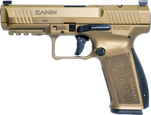 Canik Mete SFT 9mm Semi-Auto Pistol with Burnt Bronze Cerakote, 4.46-inch Barrel, 18-Round Magazines