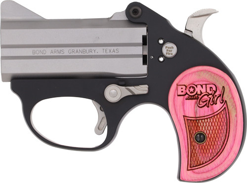 Bond Arms Girl Stinger .380 ACP Break Action Revolver - Stainless Finish with Wood Grip