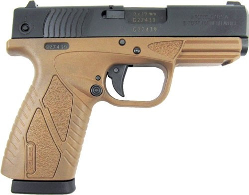 Bersa BP9CC 9mm Flat Dark Earth Semi-Auto Pistol with Interchangeable Sights