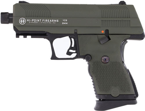 Hi-Point YC9 9mm Semi-Auto Pistol with 10-Round Magazine and Adjustable Sights YC9OD