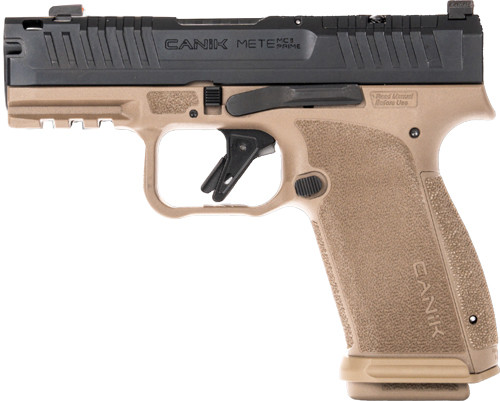Canik Mete MC9 Prime 9mm Semi-Auto Pistol with 3.65-inch Barrel, Bi-Tone Finish, and Night Sights