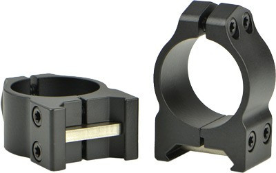 Warne Scope Mounts Maxima 30mm Low Profile Steel Rings - Black Matte Finish