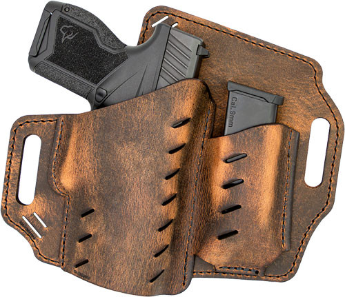VersaCarry Guardian OWB Leather Belt Slide Holster for 1911 Pistols with Flex Vent - Brown, Part GM2BRN