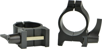 Warne Scope Mounts Maxima QD 1-Inch Low Scope Rings - Black Matte, Steel Construction