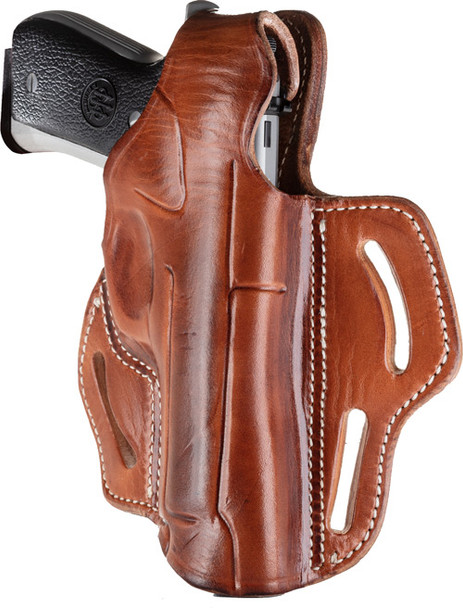 1791 Gunleather BHX4CBRR Outside Waistband Thumb Break Belt Holster for 1911 with Rail, Right Hand, Brown