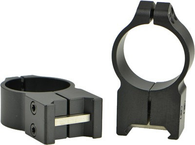 Warne Scope Mounts Maxima 30mm Weaver Rings – Black Matte Steel Mounts for Precision Sight Compatibility