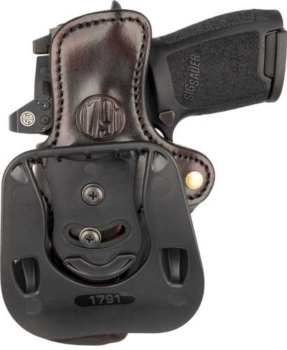 1791 Gunleather OR-PDH-2.4S-SBR-R Paddle Holster for HK VP9 in Brown Leather