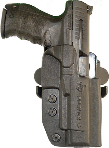 Comp-Tac International RH OWB Kydex Holster for Walther PPQ M2 - Versatile Belt, Paddle, Drop Offset Mounts