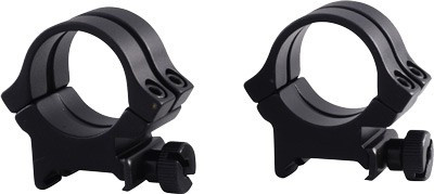 Weaver Detachable Quad Rings - 1-Inch Black Matte Aluminum Scope Mounts