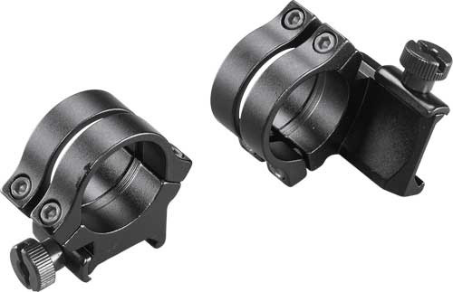 Weaver Detachable Quad Rings with 1-Inch Tube Size - Black Matte Finish