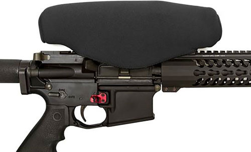 Scopecoat Small Scope Cover with Target Turrets - Heavy 6mm Neoprene for Sniper Scopes, Model 11XP01BK