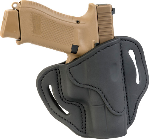 1791 Gunleather BH21SBLL Outside Waistband Belt Holster for GLOCK 17 and Similar Autos, Black Leather, Multi-Fit, Left-Handed