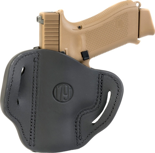 1791 Gunleather BH21SBLL Outside Waistband Belt Holster for GLOCK 17 and Similar Autos, Black Leather, Multi-Fit, Left-Handed