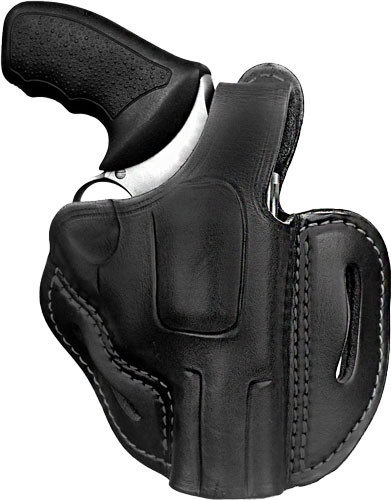 1791 Gunleather RVHX-2S-SBL-R Revolver Thumb Break Outside Waistband Holster for Smith & Wesson 3-4 inch Barrel, Black Leather