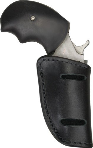 PSP Products HLM037BB Black Leather Inside Waistband and Belt Holster for NAA Mini-Revolver - Ambidextrous Fit