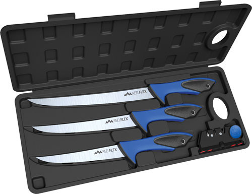 Outdoor Edge Reel Flex Pak 5 - Premium Fillet Knife Kit with Dual-Tempered Blades and Hard-Side Carry Case