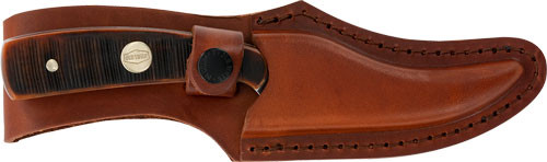 Old Timer Generational Knife with Leather Sheath - 3.5-inch Stainless Steel Blade, Bone Handle