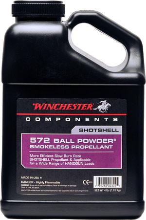 Winchester Powder 572, 4 lb Can for Shotgun and Pistol Reloading