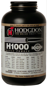 Hodgdon H1000 1 lb Rifle Powder - High Performance for Magnum and Long-Range Shooting
