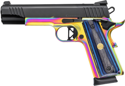 Chiappa 1911 Superior Grade .45 ACP Semi-Auto Pistol with Optics Ready and Blue Laminate Grips