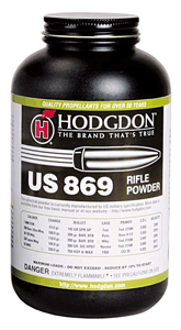 Hodgdon US 869 1Lb Can – Magnum Rifle Powder for Heavy Bullets and Long-Range Accuracy