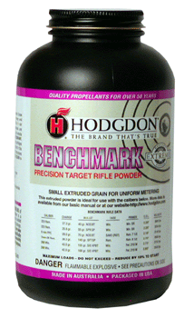 Hodgdon Benchmark 1 lb Can - Precision Extruded Rifle Powder for Small Varmint and Benchrest Cartridges
