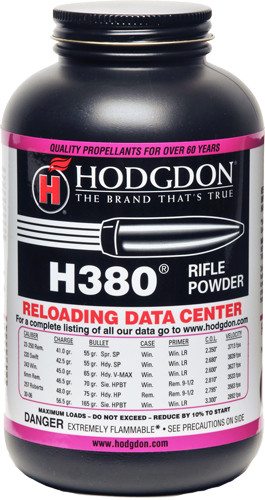 Hodgdon H380 1 lb. Canister – Spherical Rifle Propellant for Varmint Cartridges