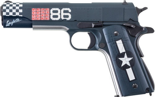 Auto-Ordnance 1911 45 ACP Semi-Auto Pistol with Blue Steel Finish and Wood Grip