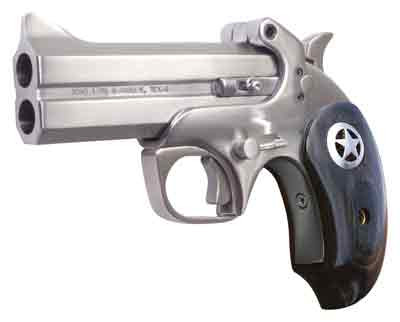 Bond Arms Ranger II .45LC/410 Double Barrel Revolver with Ash Texas Star Grips and Holster