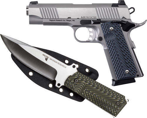 Desert Eagle 1911 Commander .45 ACP Semi-Auto Pistol with Fixed Sights and Included Knife