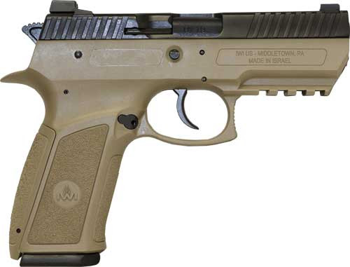 IWI Jericho 941 Enhanced 9mm Semi-Auto Pistol with Flat Dark Earth Frame and Adjustable Sights