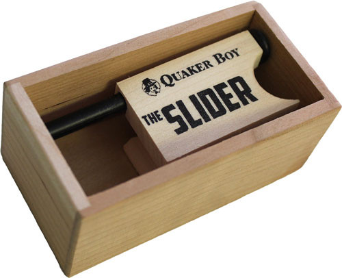 Quaker Boy Turkey Call Push - Mahogany Friction Call with Compact Design and Excellent Sound