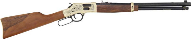 Henry Big Boy Brass .357 Magnum / .38 Special Sporting Rifle with Octagon Barrel and Walnut Stock