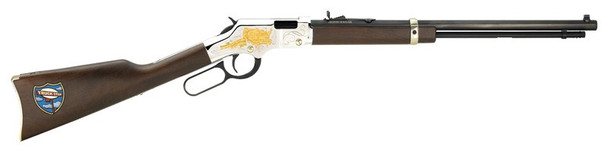 Henry Truckers Tribute Edition .22 LR Lever Action Rifle with Walnut Stock and Custom Truck Art