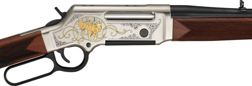 Henry Long Ranger Coyote .223 Rem/5.56 NATO Sporting Rifle with Walnut Stock and Gold Inlay