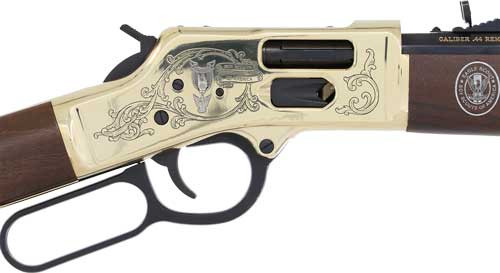 Henry Eagle Scout Centennial Lever Action Rifle in .44 Rem Mag - Octagon Barrel, Walnut Stock