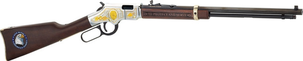 Henry Law Enforcement Tribute .22 LR Lever-Action Rifle with Walnut Stock and American Eagle Etching