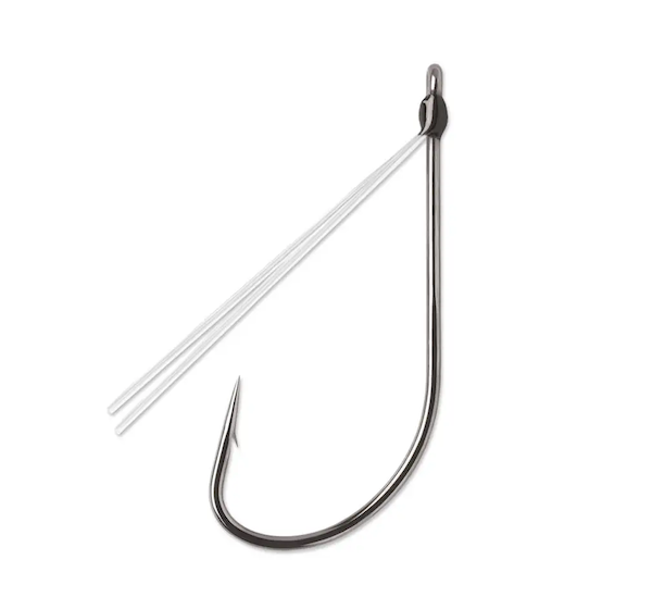 RAPALA VMC Weedless Neko Hook Black Nickel #1/0 - Durable Fishing Hook for Neko Rigging