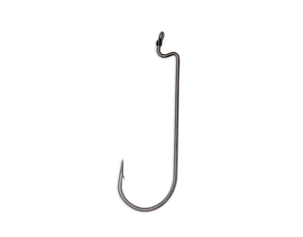 Rapala VMC Worm Hook Black Nickel #4/0 - Premium Fishing Hook for Soft Plastics
